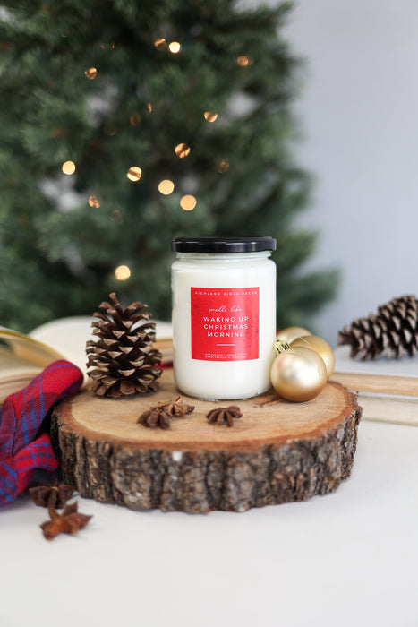 "Waking Up Christmas Morning" Hand-Poured Soy Candle - Warm Gingerbread by Jubilee Trading Company