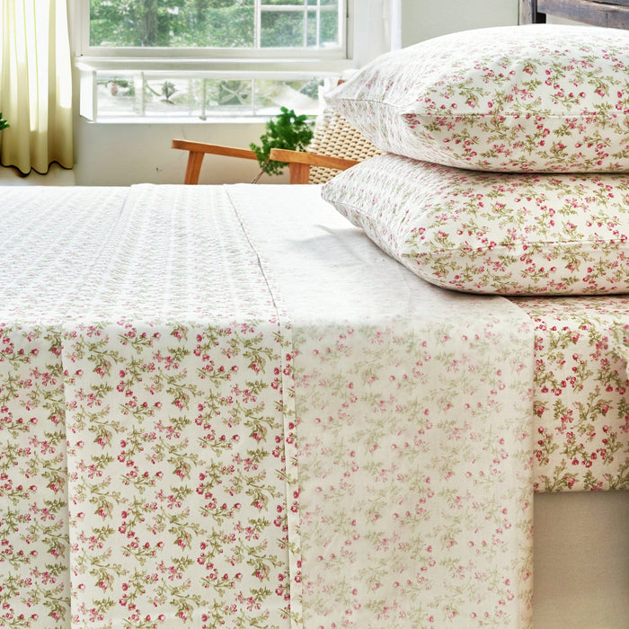 Dainty floral bedsheet set cotton soft