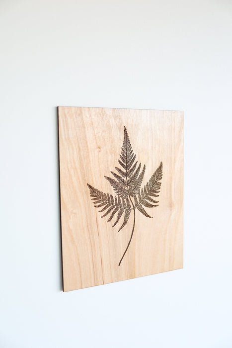 Wooden Fern Panel Wall Art by Jubilee Trading Company