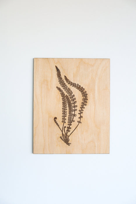 Wooden Fern Fronds Panel Wall Art by Jubilee Trading Company