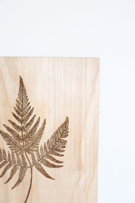 Wooden Fern Panel Wall Art by Jubilee Trading Company