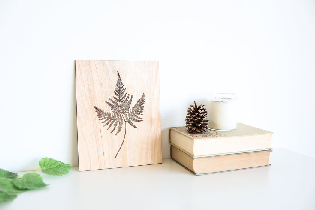 Wooden Fern Panel Wall Art by Jubilee Trading Company