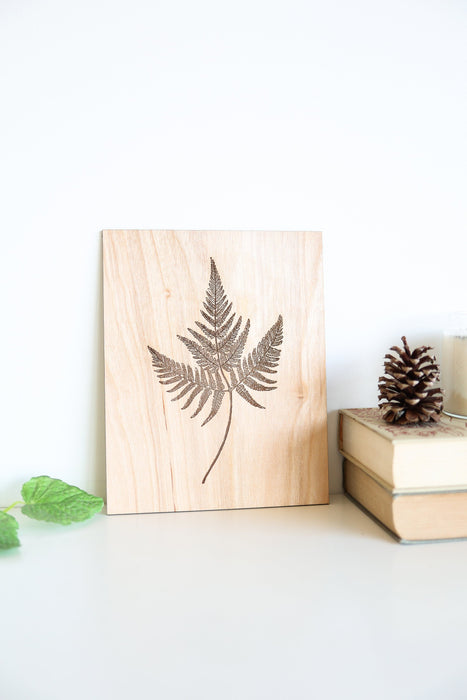 Wooden Fern Panel Wall Art by Jubilee Trading Company