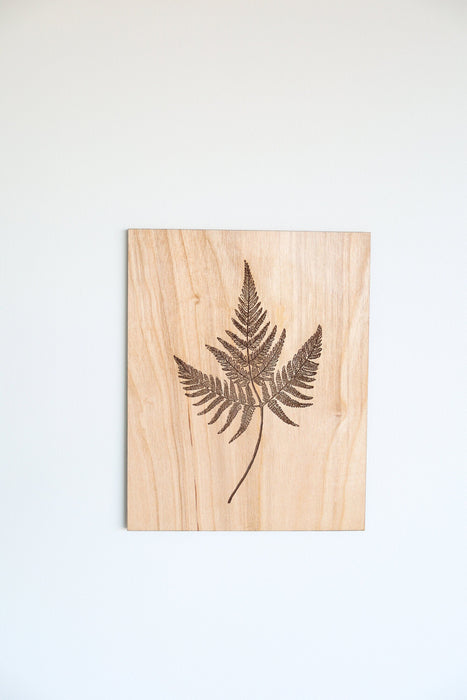 Wooden Fern Panel Wall Art by Jubilee Trading Company