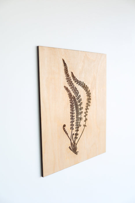 Wooden Fern Fronds Panel Wall Art by Jubilee Trading Company