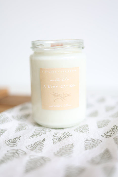 "A Stay-cation" Candle by Jubilee Trading Company