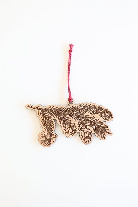 Horizontal Pine Branch Ornament by Jubilee Trading Company