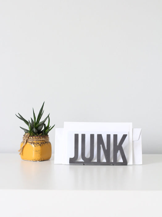 Junk Mail Modern Metal Mail Holder by Jubilee Trading Company