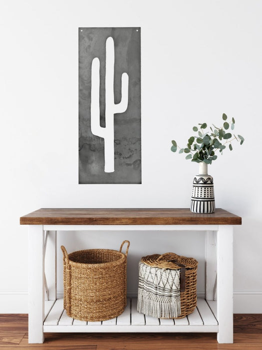 Metal Cactus Home Decor Panel by Jubilee Trading Company