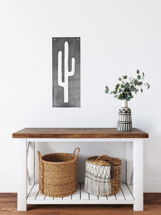 Metal Cactus Home Decor Panel by Jubilee Trading Company