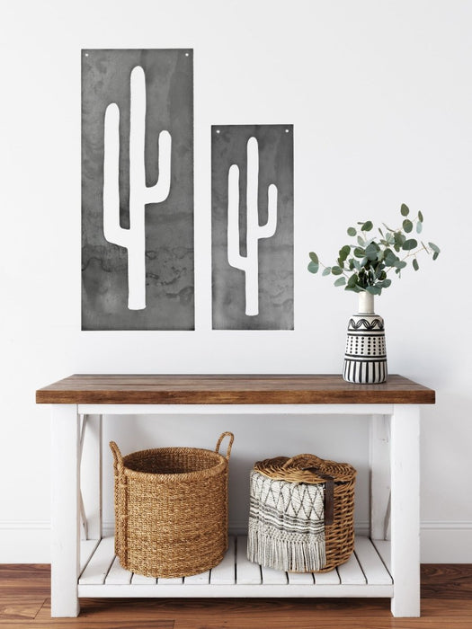 Metal Cactus Home Decor Panel by Jubilee Trading Company