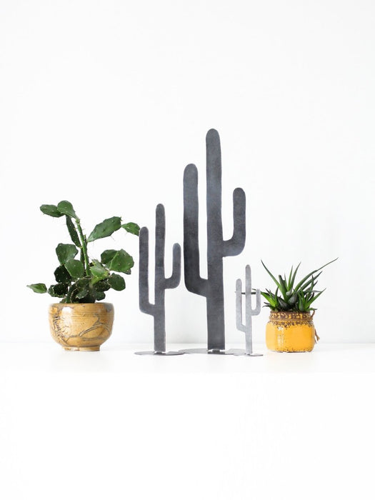 Metal Cactus Silhouette - Large by Jubilee Trading Company