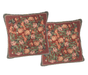 DaDa Bedding Set of Two Red Field of Roses Throw Pillow Covers w/ Inserts - 2-PCS - 18" - DaDa Bedding Collection