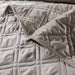 DaDa Bedding Velvety Soft Taupe Grey Velour Coverlet Bedspread Quilt Set (JHW831) - DaDa Bedding Collection