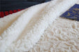 DaDa Bedding Luxury Chinchilla Ivory White Faux Fur Sherpa Fleece Soft Warm Luxe Throw Blanket - DaDa Bedding Collection