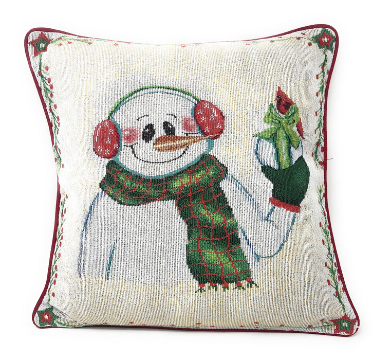 Christmas Tapestry 18x 18 Throw Pillow Covers –