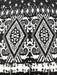 DaDa Bedding Aztec Black & White Diamonds Throw Pillow Covers - 18" x 18" 2-Pack (C14800-1-CC) - DaDa Bedding Collection