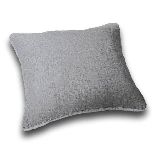 DaDa Bedding Set of Two Elegant Floral Grey Diamond Throw Pillow Covers, 18",  2-PCS (JHW855) - DaDa Bedding Collection