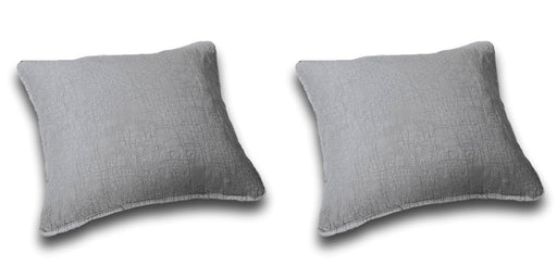 DaDa Bedding Set of Two Elegant Floral Grey Diamond Throw Pillow Covers, 18",  2-PCS (JHW855) - DaDa Bedding Collection