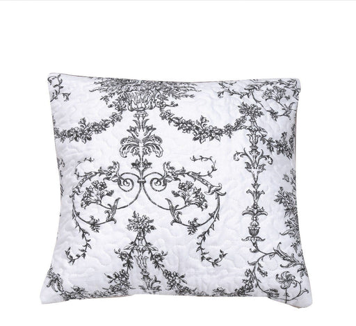 DaDa Bedding Set of Two Victorian Candelabra Floral Square Cushion Covers, 18", 2-PCS (Aimee-CC) - DaDa Bedding Collection