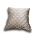 DaDa Bedding Taupe Grey Velvet Quilted Euro Pillow Sham Cover, 26" x 26" (JHW831) - DaDa Bedding Collection