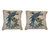 DaDa Bedding Set of Two Parrots in Love Throw Pillow Covers w/ Inserts - 2-PCS - 18" - DaDa Bedding Collection