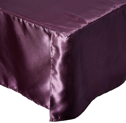 DaDa Bedding Violet Purple Dust Ruffle Pleated Bed Skirt - 14" Drop - Cal King - (BS-BM8085) - DaDa Bedding Collection