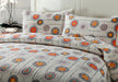 DaDa Bedding Bohemian Constellations Sun & Stars Colorful Grey Quilted Bedspread Set (KBJ1631) - DaDa Bedding Collection