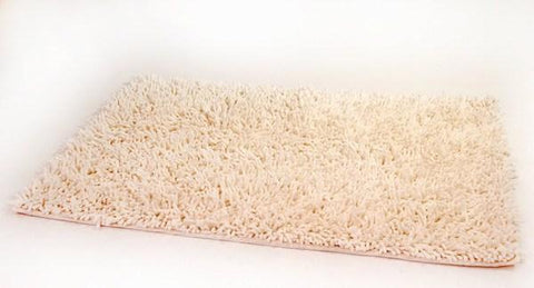 Dada Bedding Burgundy Red Shaggy Soft Chenille Noodle Carpet Rug Bath Mat, Size: 72 x 108
