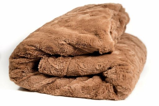 DaDa Bedding Luxurious Earthy Chocolate Brown Soft Warm Faux Fur Throw Blanket (K2) - DaDa Bedding Collection