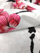 DaDa Bedding Floral Cherry Blossoms Red Purple Flat Sheet & Pillow Cases Set (FS8318) - DaDa Bedding Collection