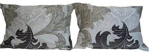 DaDa Bedding Paisley Grey Floral Leaves Fitted Sheet & Pillow Cases Set (FTS8197) - DaDa Bedding Collection