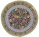 DaDa Bedding Festive Christmas Fiesta Floral Round Tapestry Table Cloth - DaDa Bedding Collection